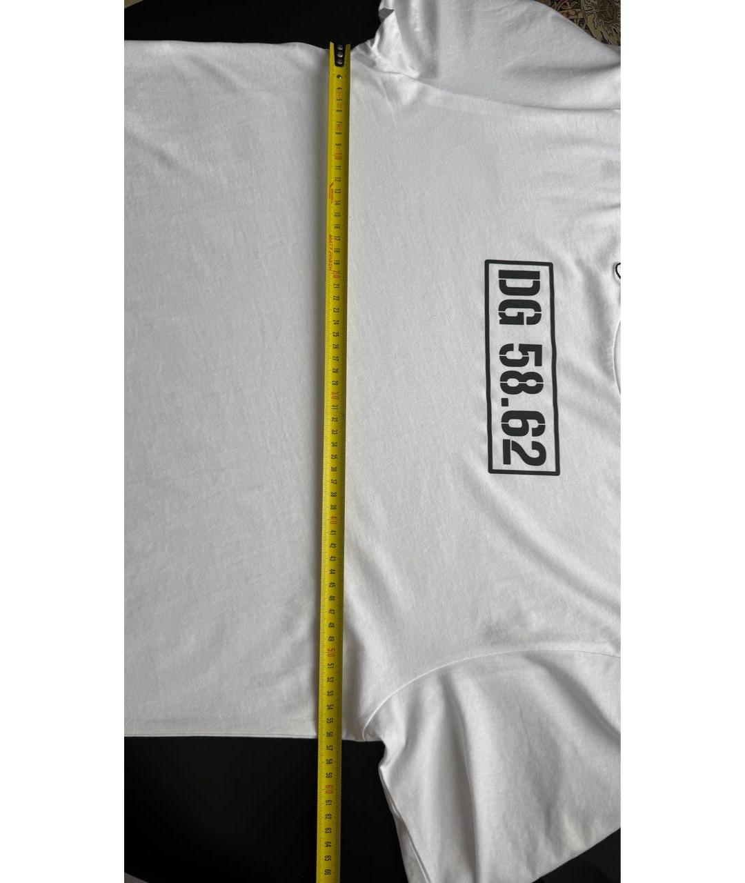 DOLCE&GABBANA Белая хлопковая футболка, фото 6