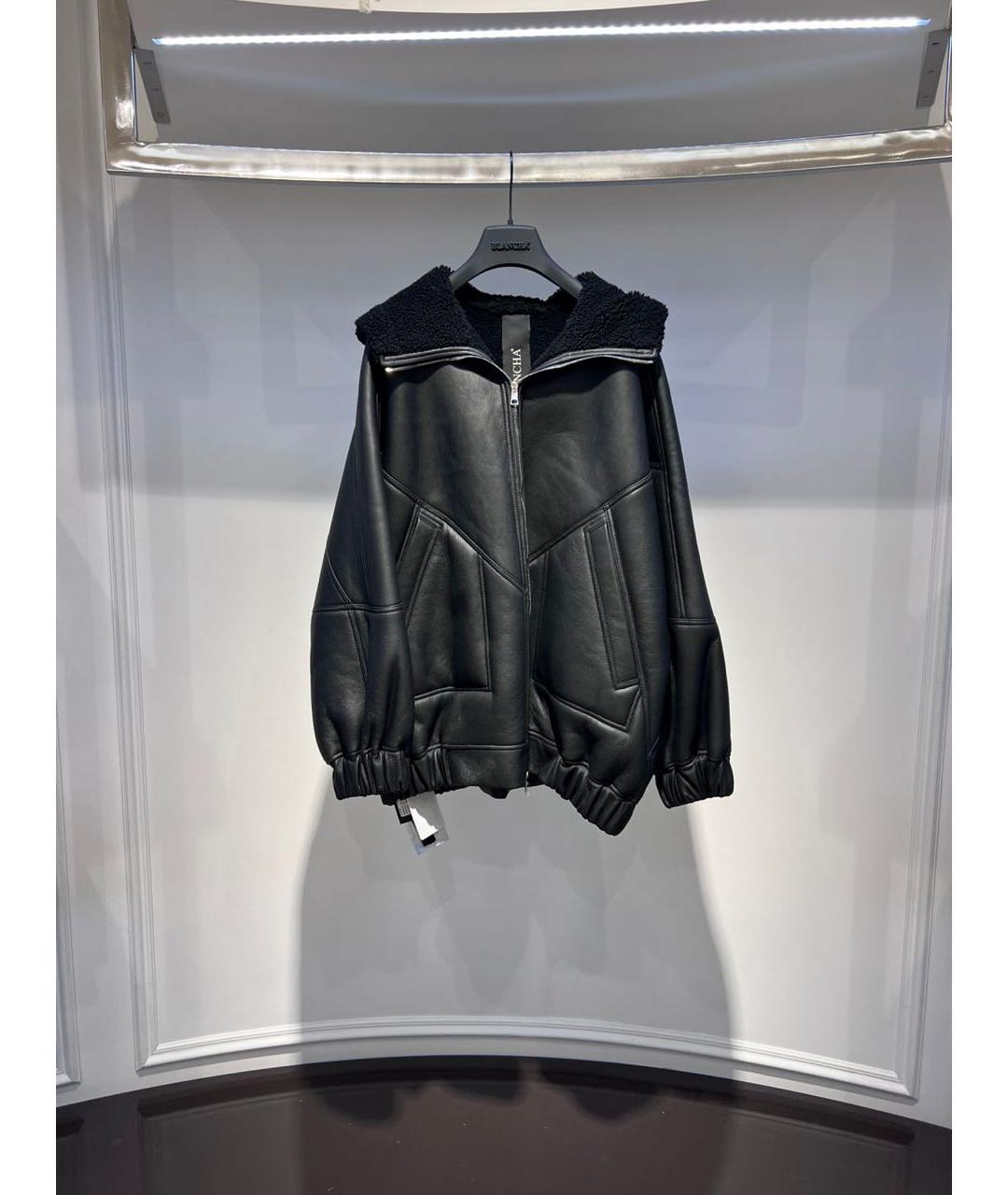 BLANCHA Черная дубленка, фото 3