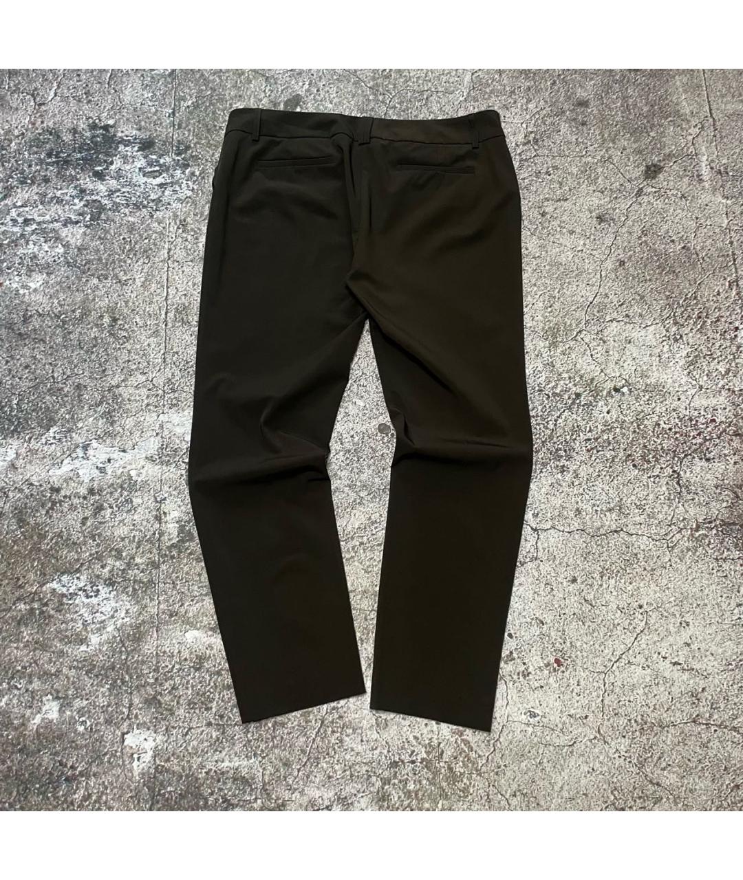 PESERICO Коричневые полиэстеровые прямые брюки, фото 2