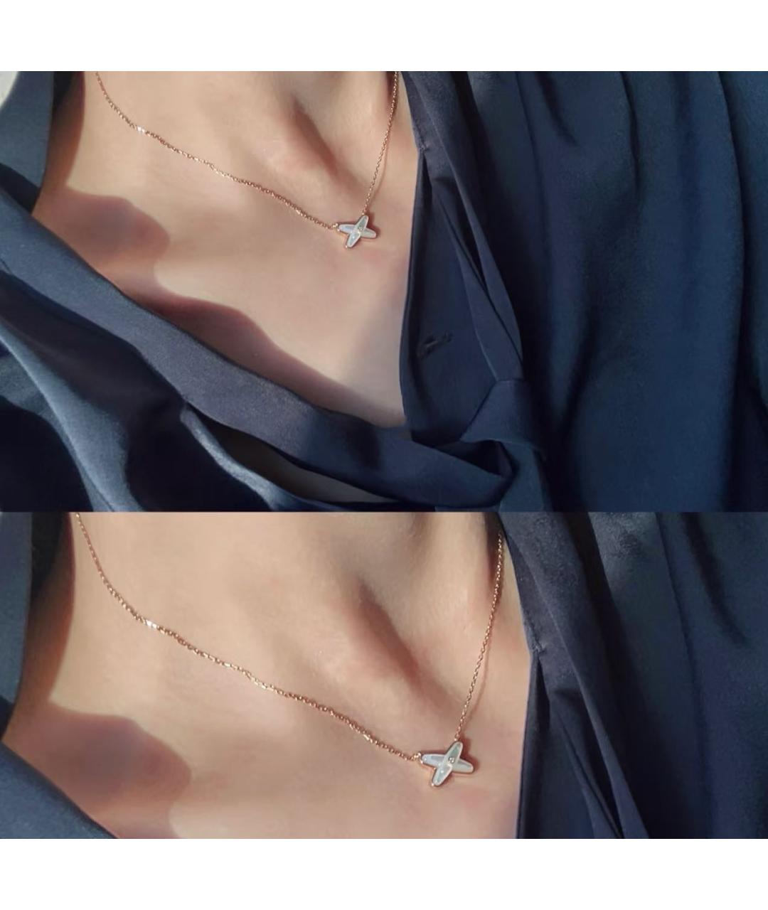 CHAUMET Белое колье из розового золота, фото 5