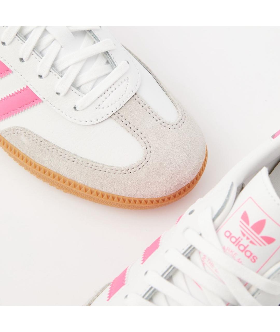 ADIDAS Розовые кожаные кроссовки, фото 5