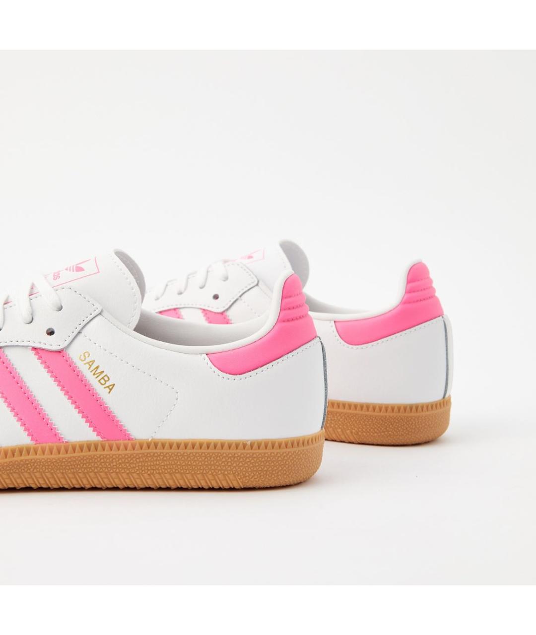 ADIDAS Розовые кожаные кроссовки, фото 3