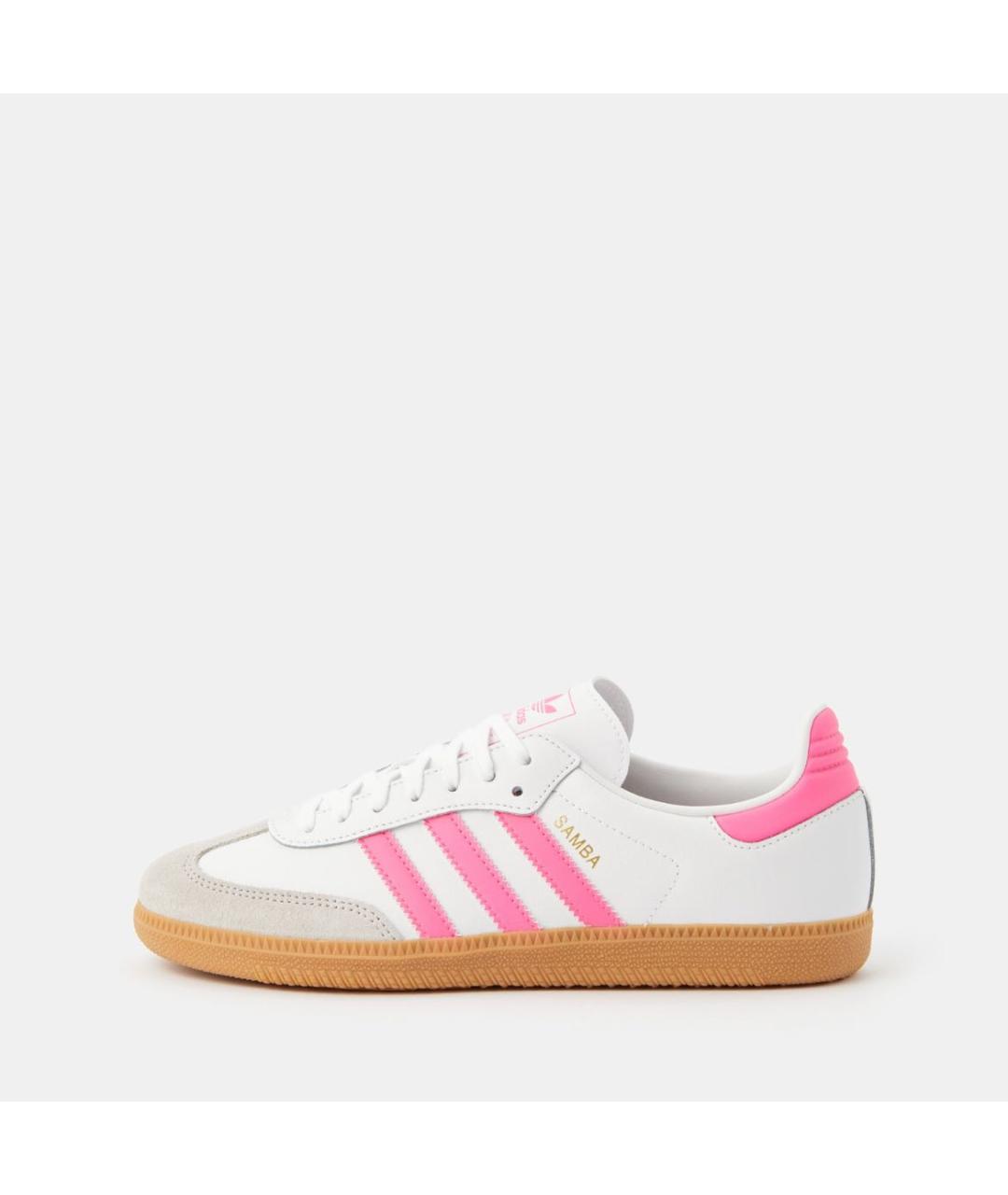 ADIDAS Розовые кожаные кроссовки, фото 6