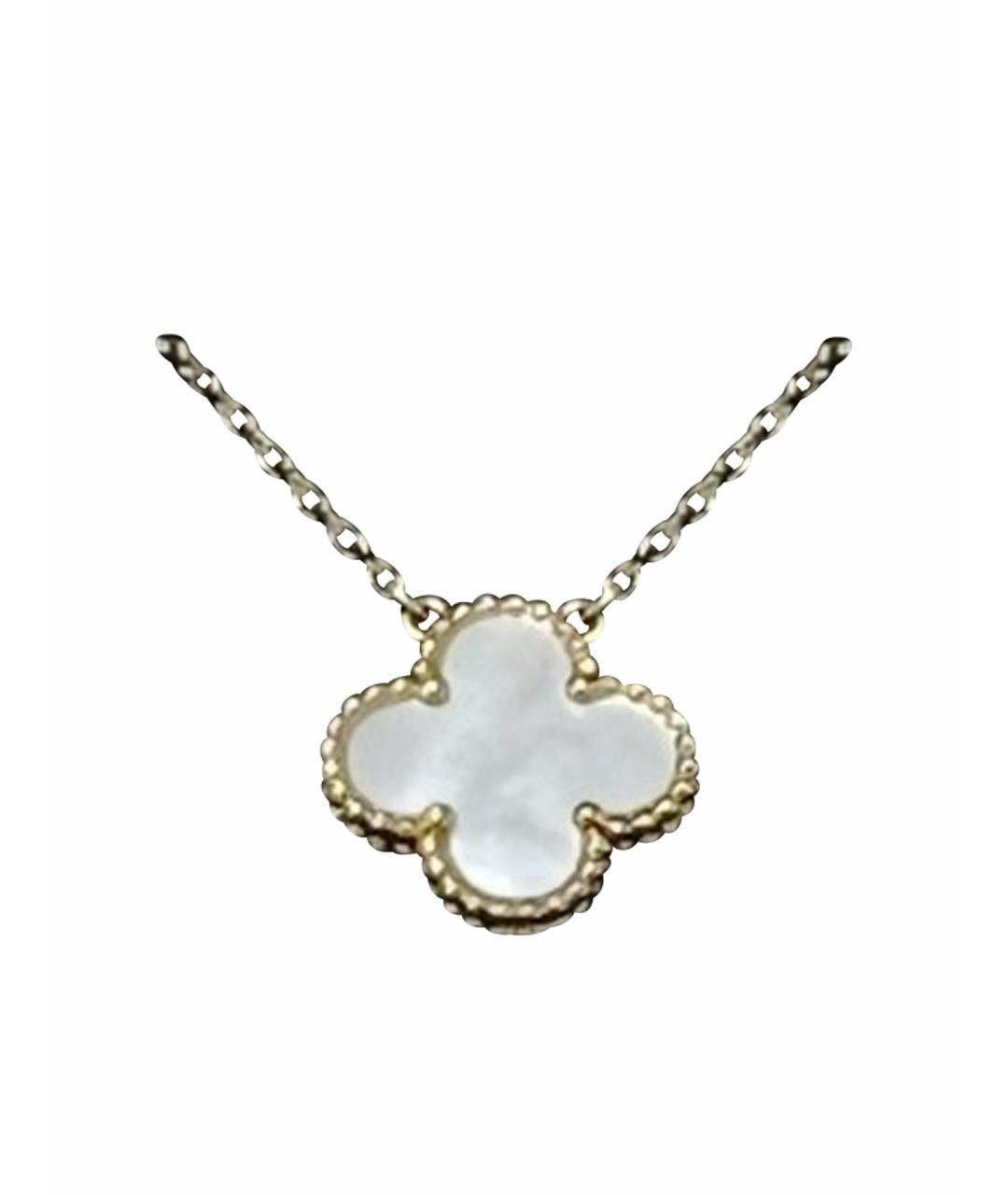 VAN CLEEF & ARPELS Белое колье из желтого золота, фото 1