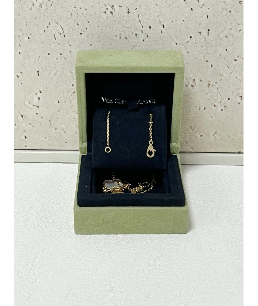 VAN CLEEF & ARPELS Белое колье из желтого золота, фото 2