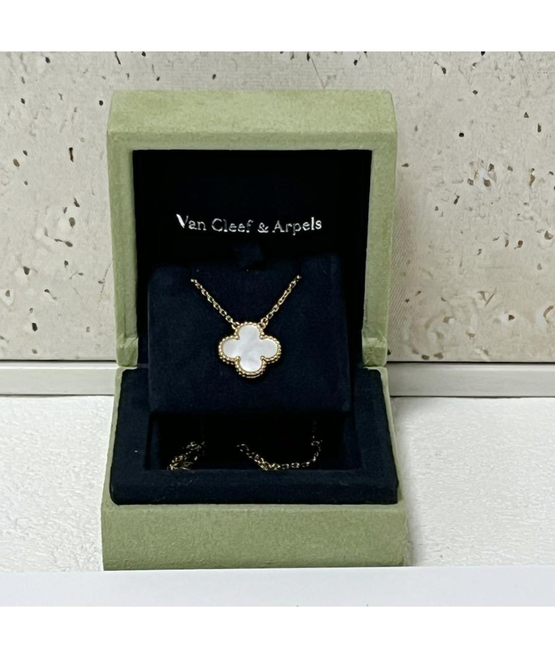 VAN CLEEF & ARPELS Белое колье из желтого золота, фото 4