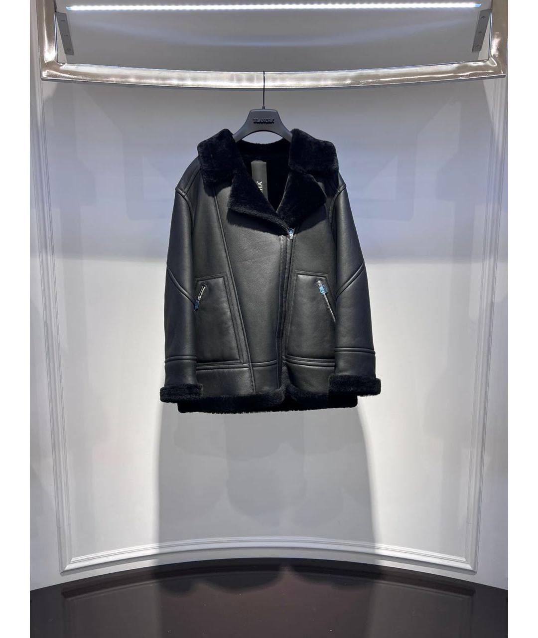 BLANCHA Черная дубленка, фото 3