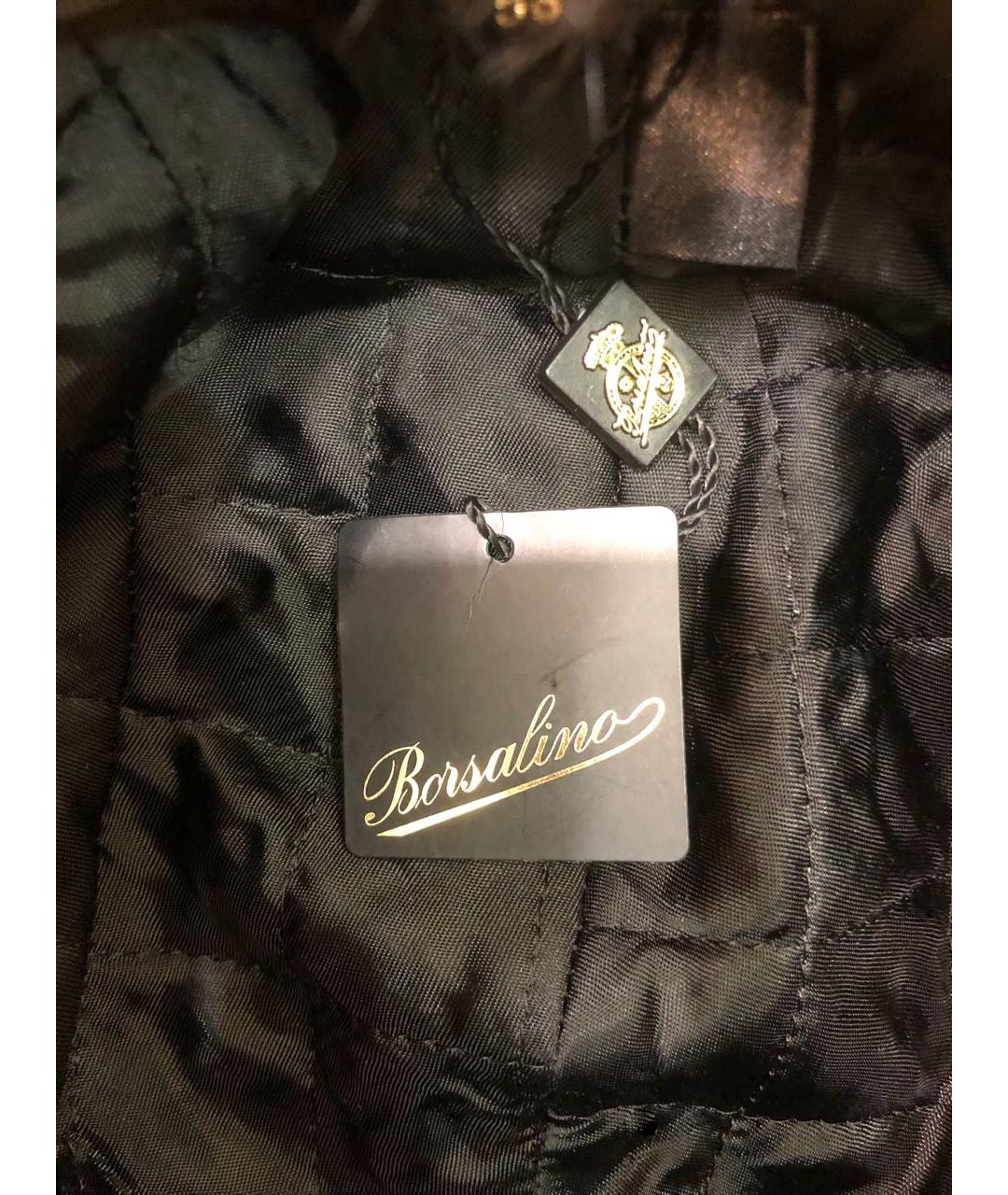 BORSALINO Коричневая кожаная шапка, фото 3