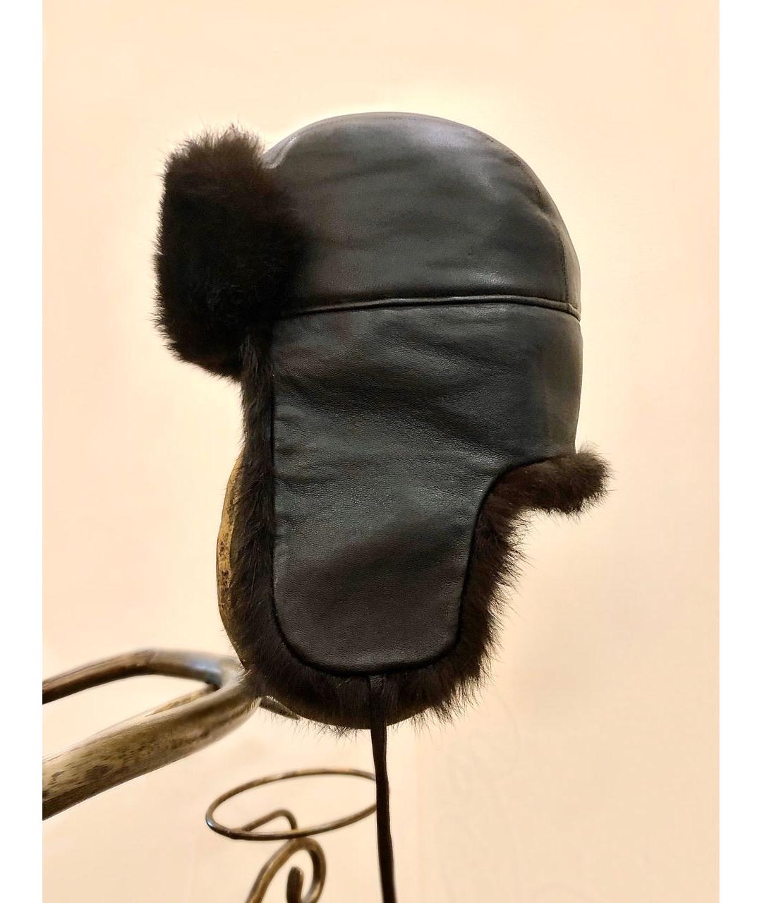 BORSALINO Коричневая кожаная шапка, фото 2