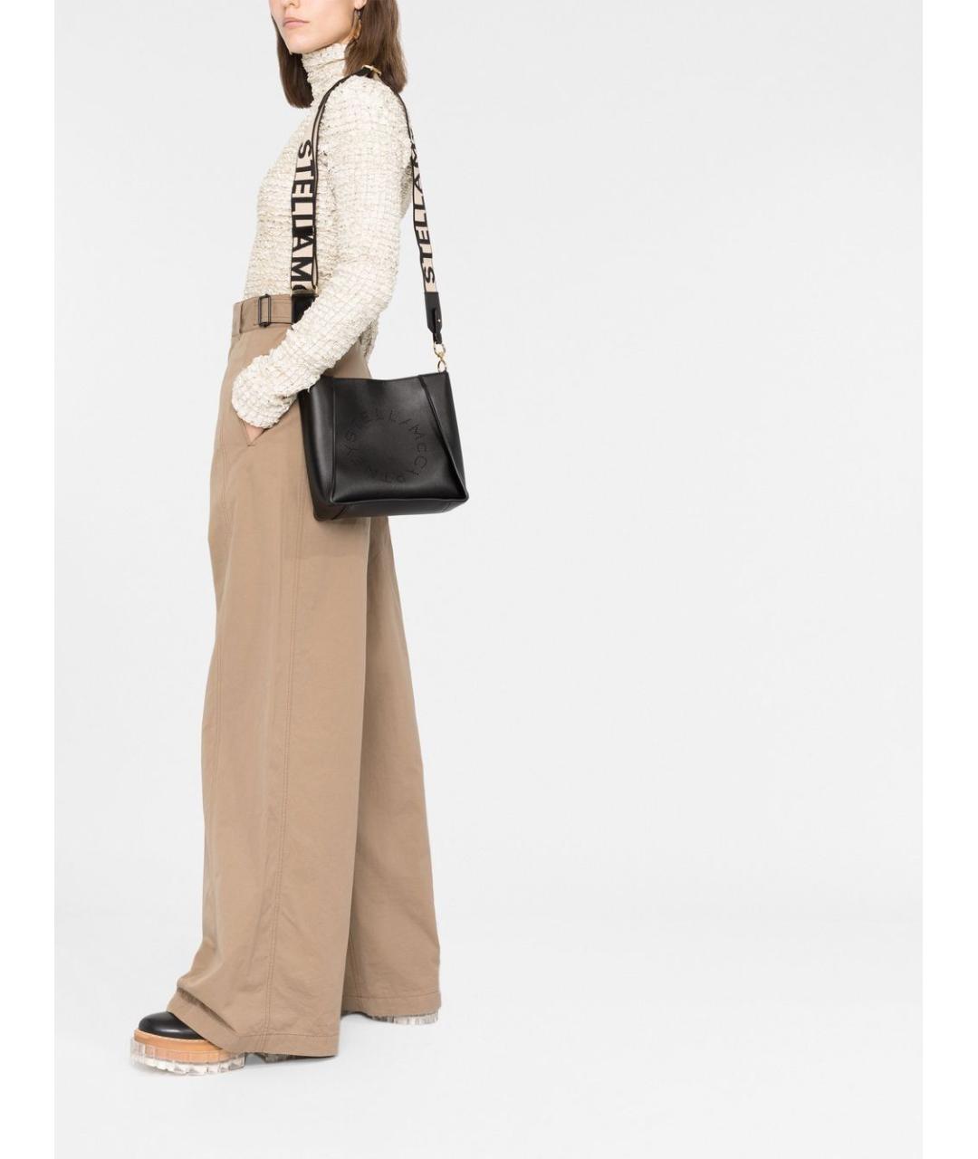 STELLA MCCARTNEY Черная сумка через плечо из искусственной кожи, фото 3