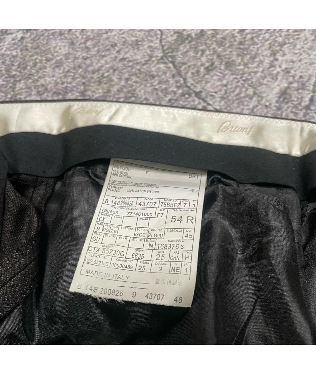 BRIONI Коричневые вискозные классические брюки, фото 3