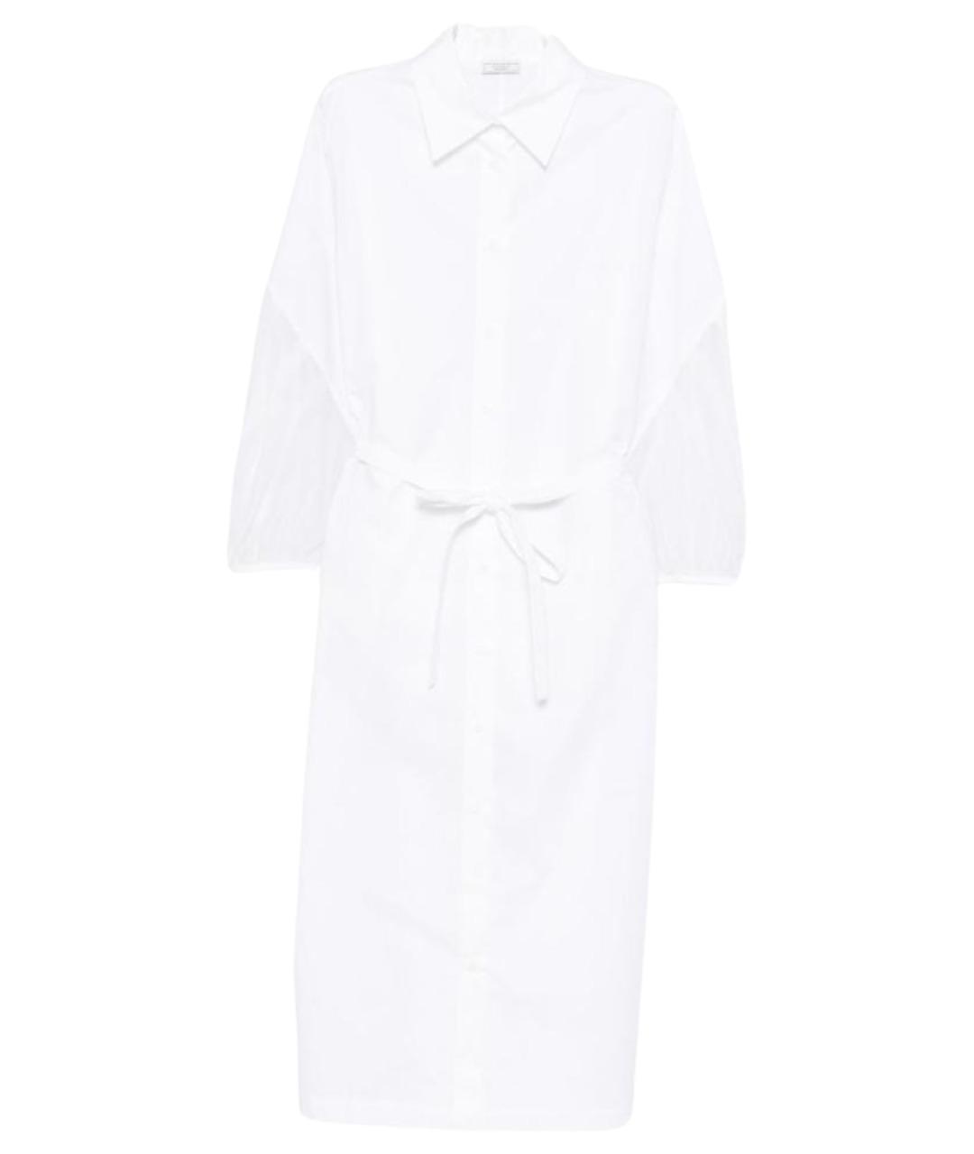 PESERICO Белое хлопковое повседневное платье, фото 1
