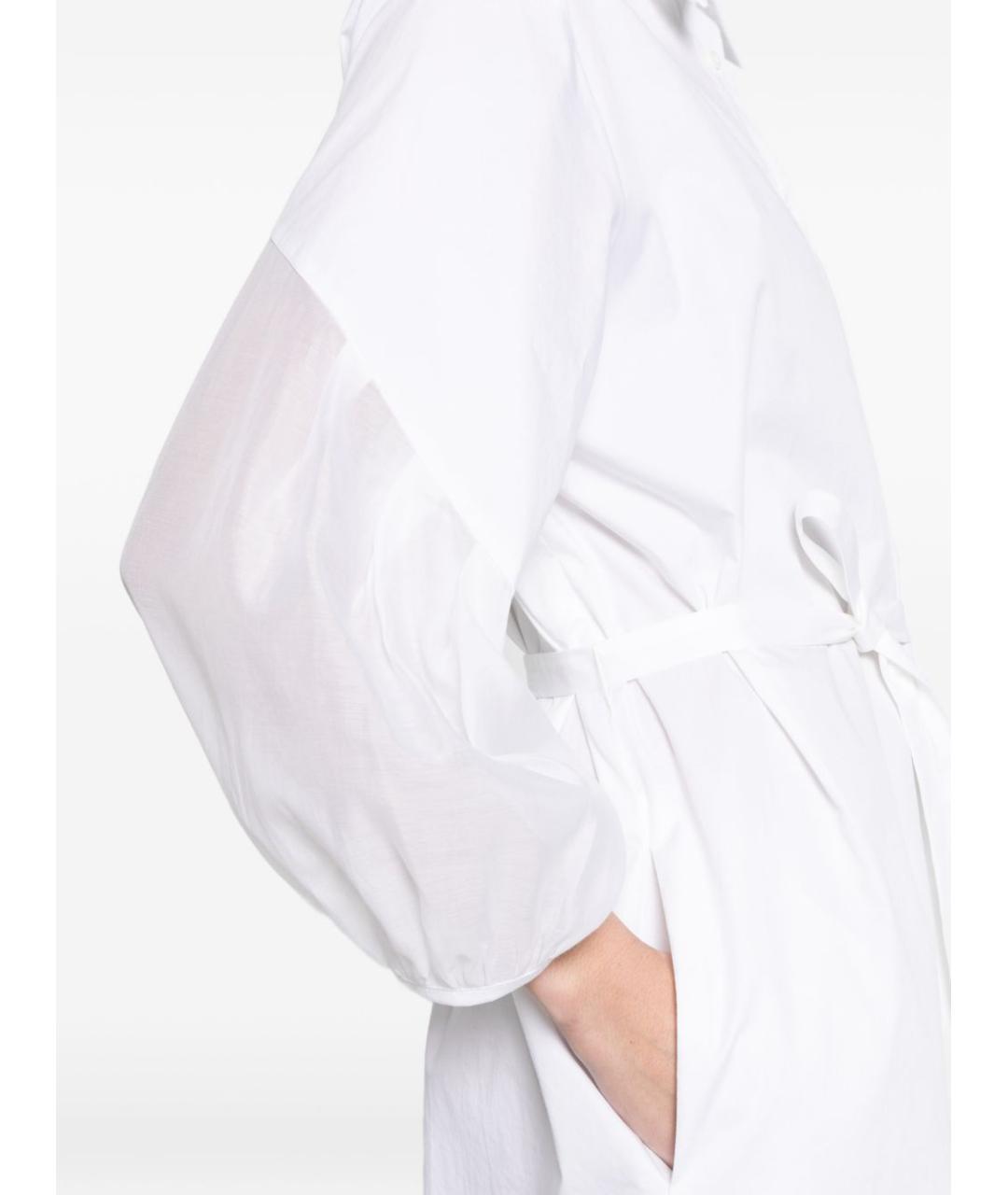 PESERICO Белое хлопковое повседневное платье, фото 2