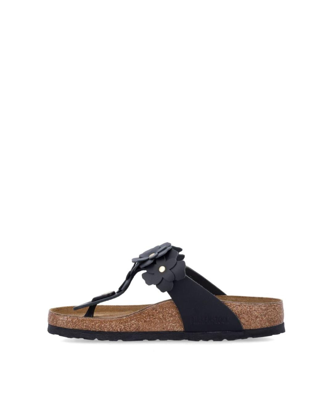 BIRKENSTOCK Черные кожаные босоножки, фото 2