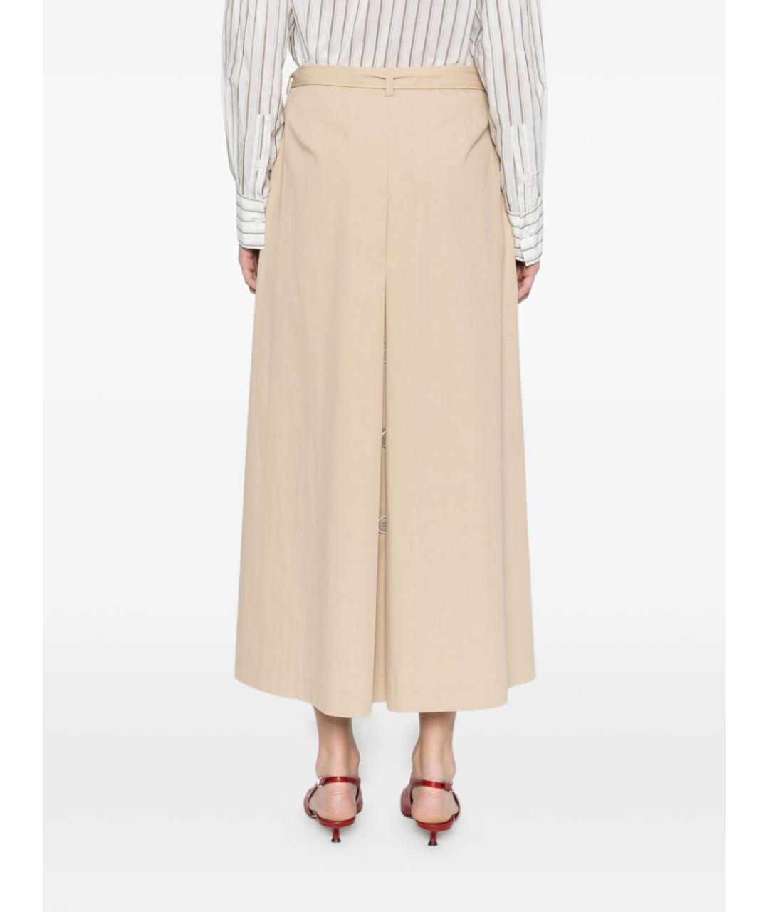 PESERICO Бежевая юбка миди, фото 5
