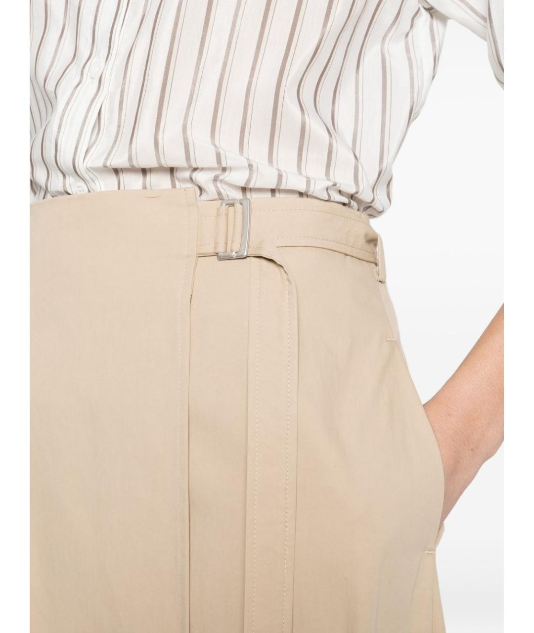 PESERICO Бежевая юбка миди, фото 4