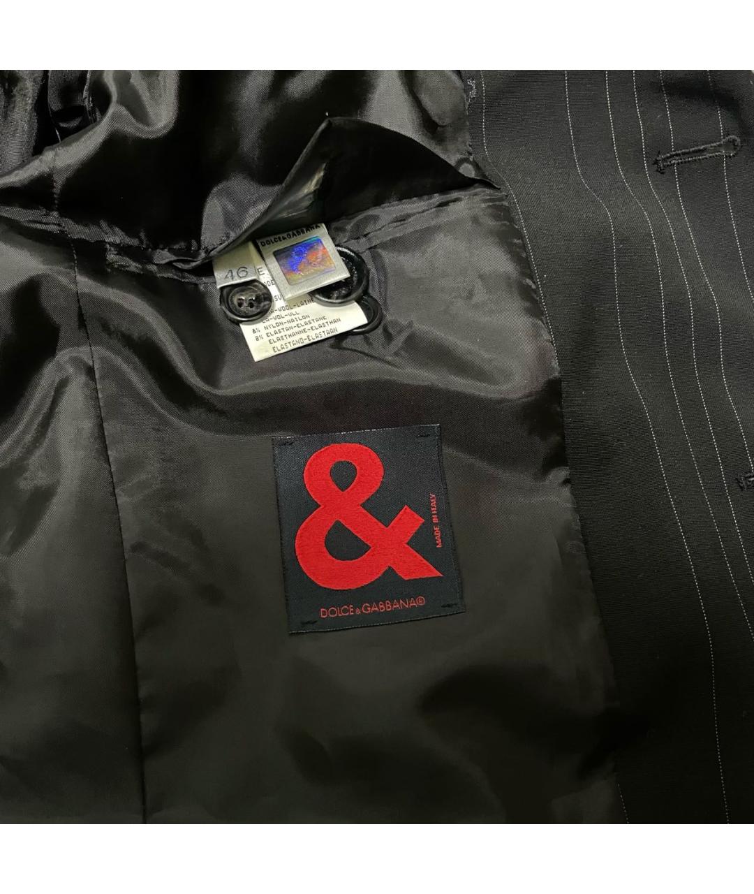 DOLCE&GABBANA Антрацитовый шерстяной пиджак, фото 4