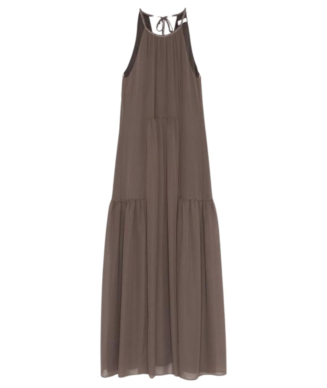 PESERICO Коричневое платье, фото 1