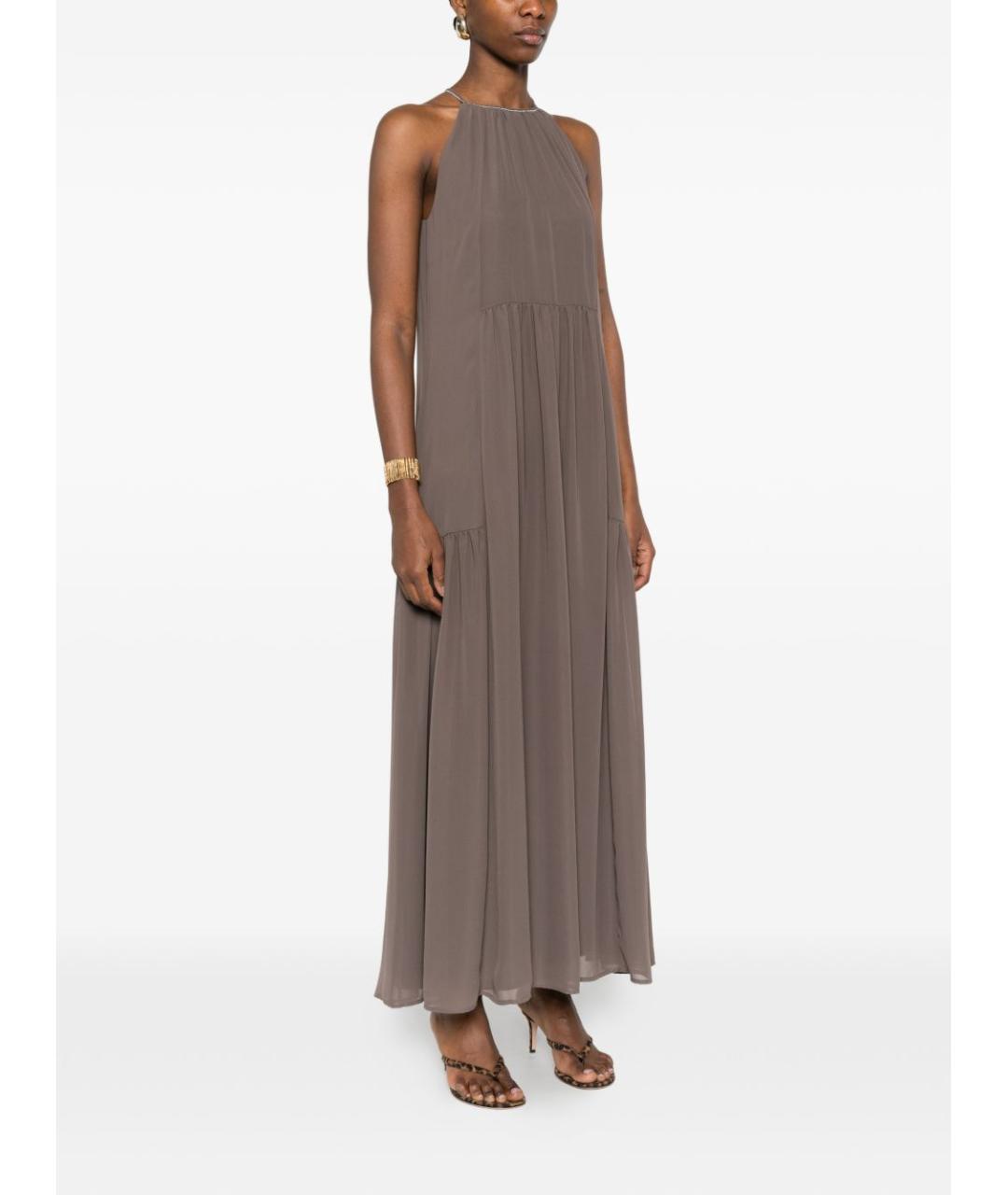 PESERICO Коричневое платье, фото 3