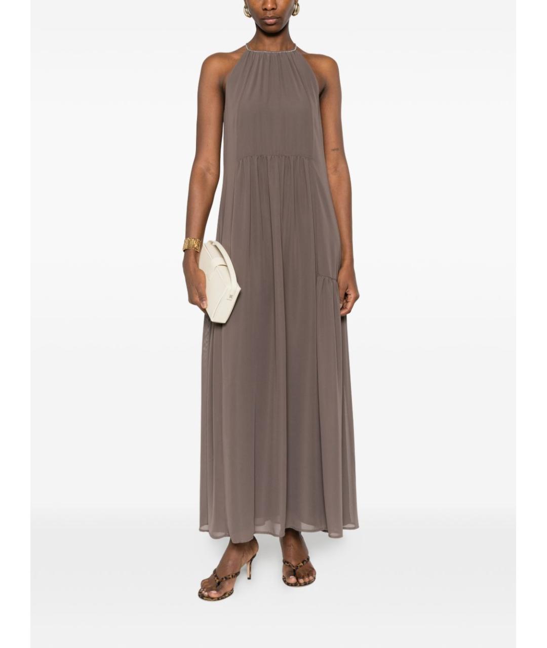 PESERICO Коричневое платье, фото 5