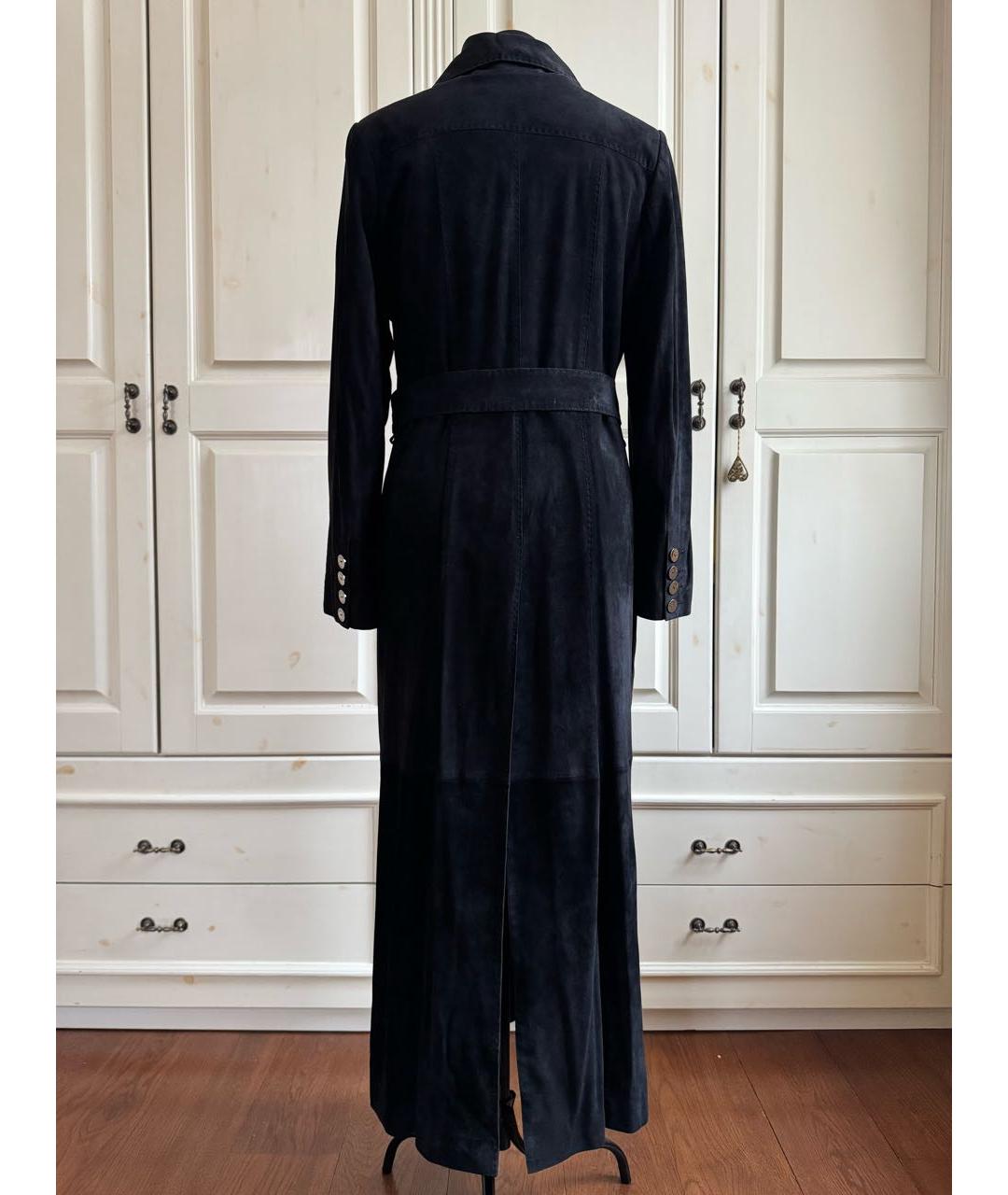 ZILLI Черное замшевое пальто, фото 6