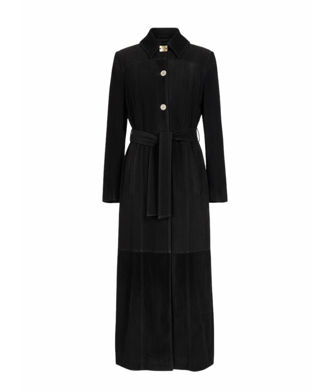 ZILLI Черное замшевое пальто, фото 1