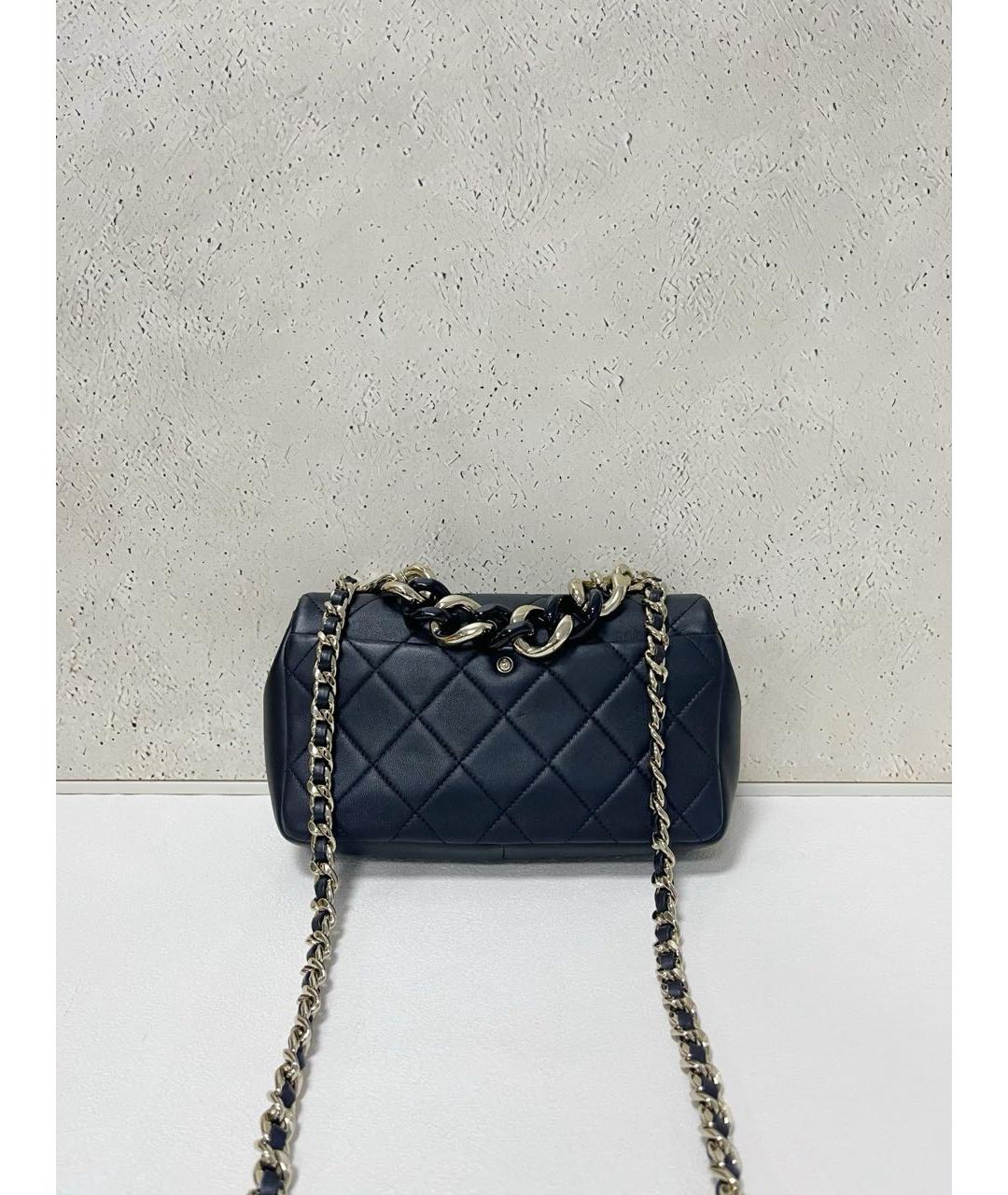 CHANEL Черная кожаная сумка через плечо, фото 3