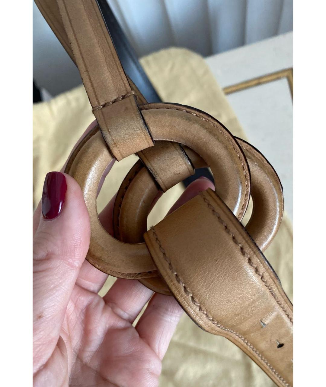 GUCCI Коричневый кожаный ремень, фото 7