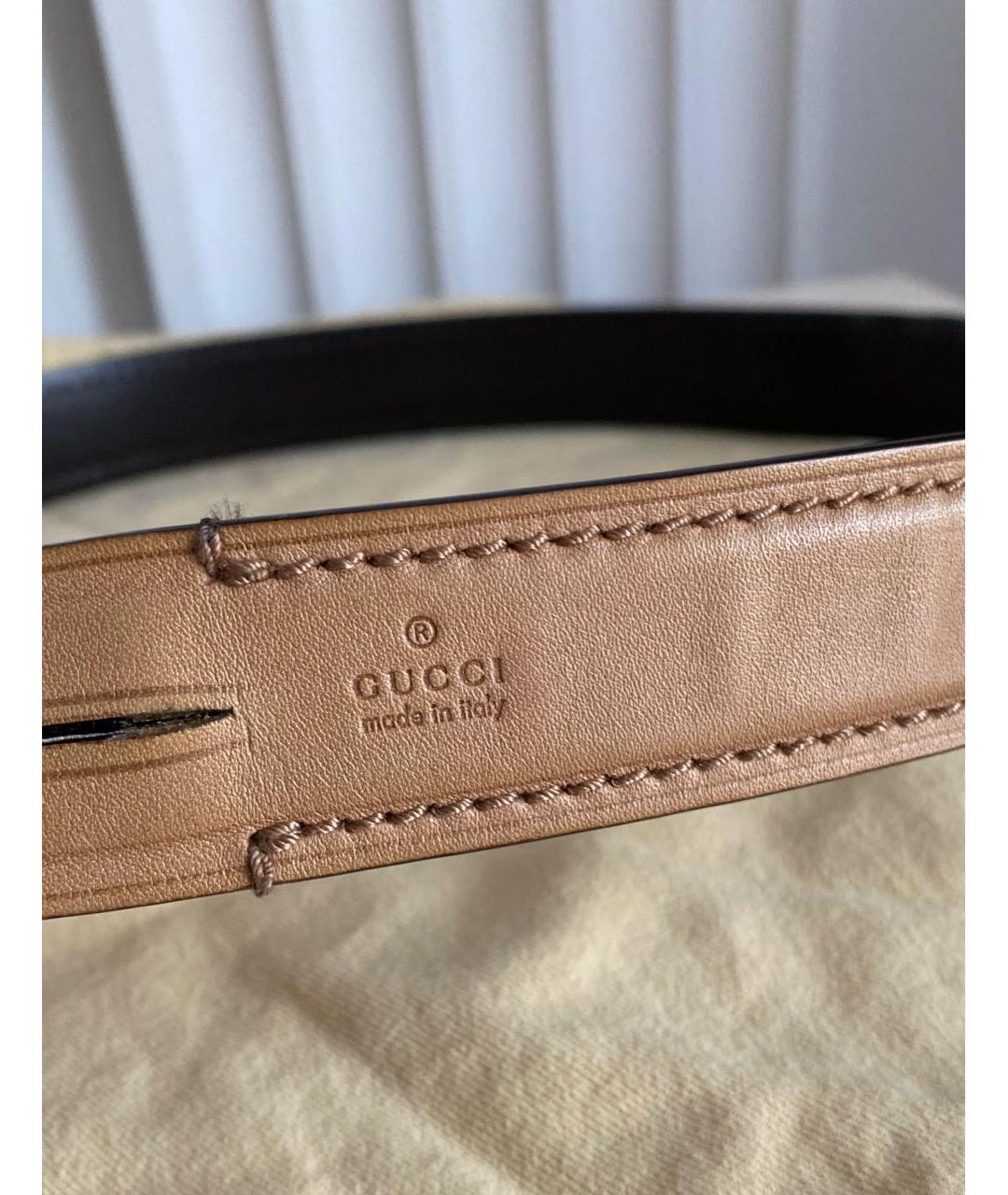 GUCCI Коричневый кожаный ремень, фото 2