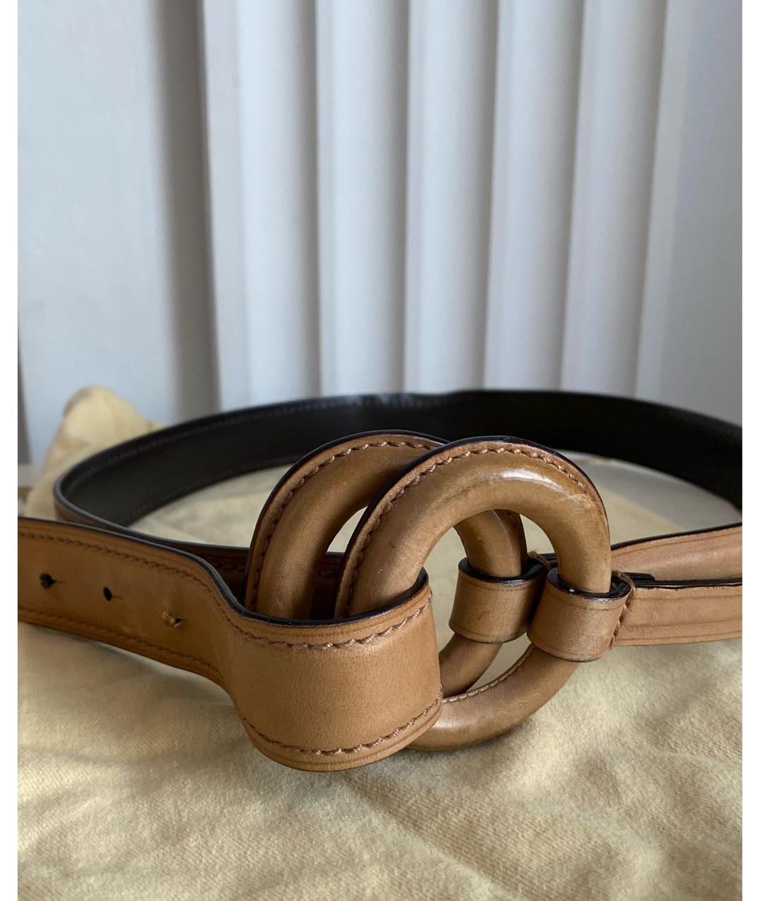 GUCCI Коричневый кожаный ремень, фото 9