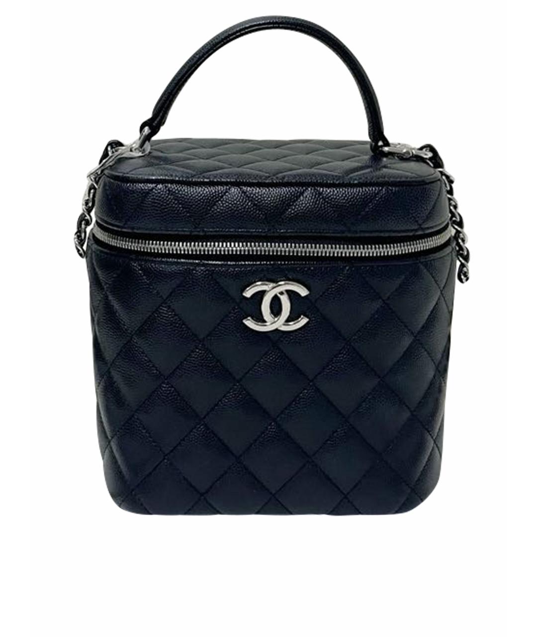 CHANEL Черная кожаная сумка через плечо, фото 1