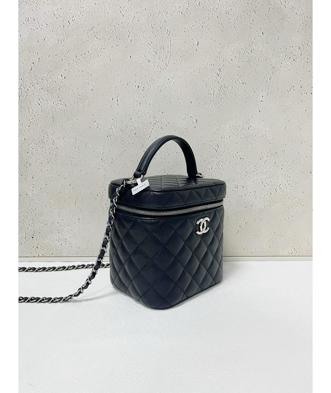 CHANEL Черная кожаная сумка через плечо, фото 4