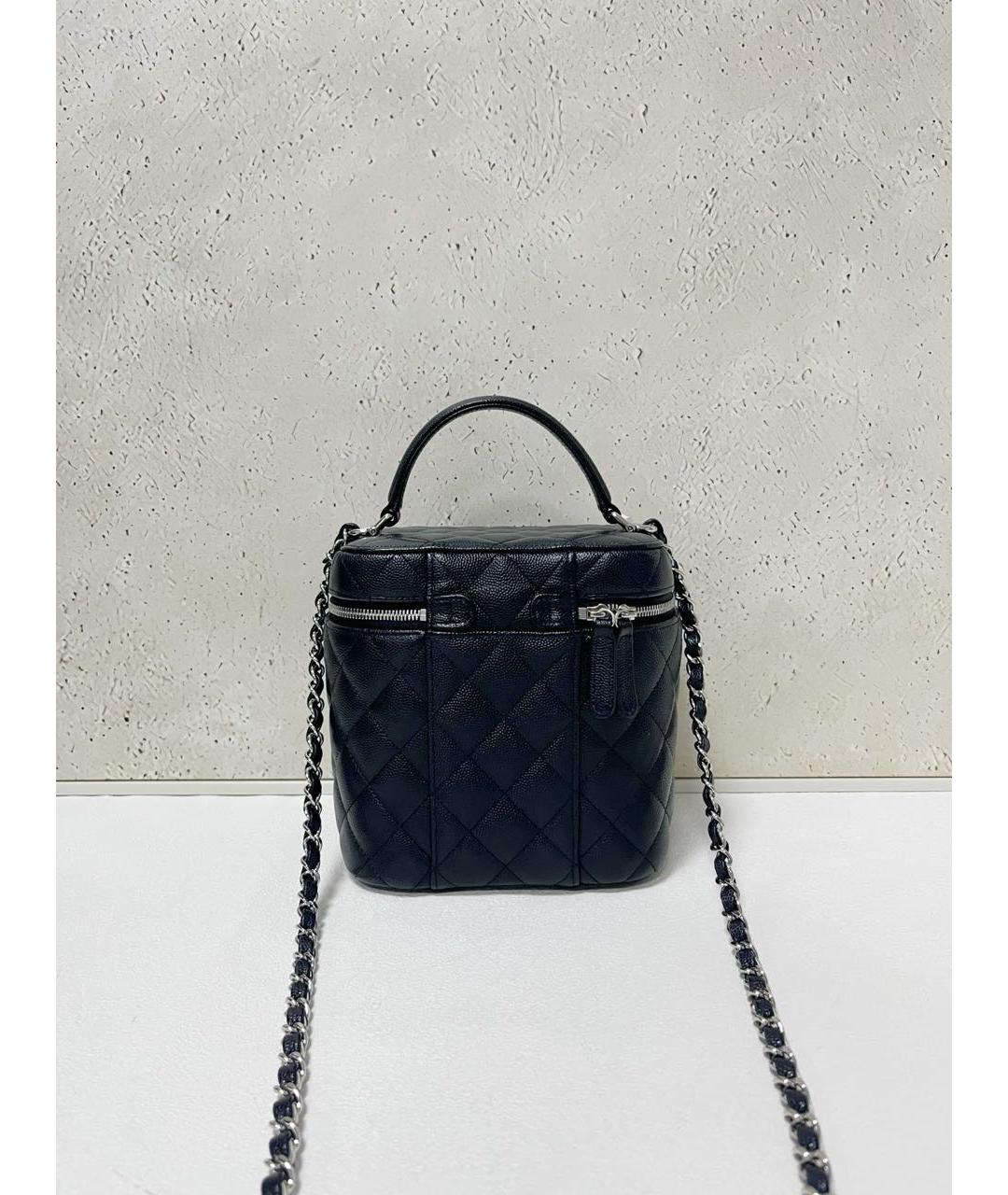 CHANEL Черная кожаная сумка через плечо, фото 3