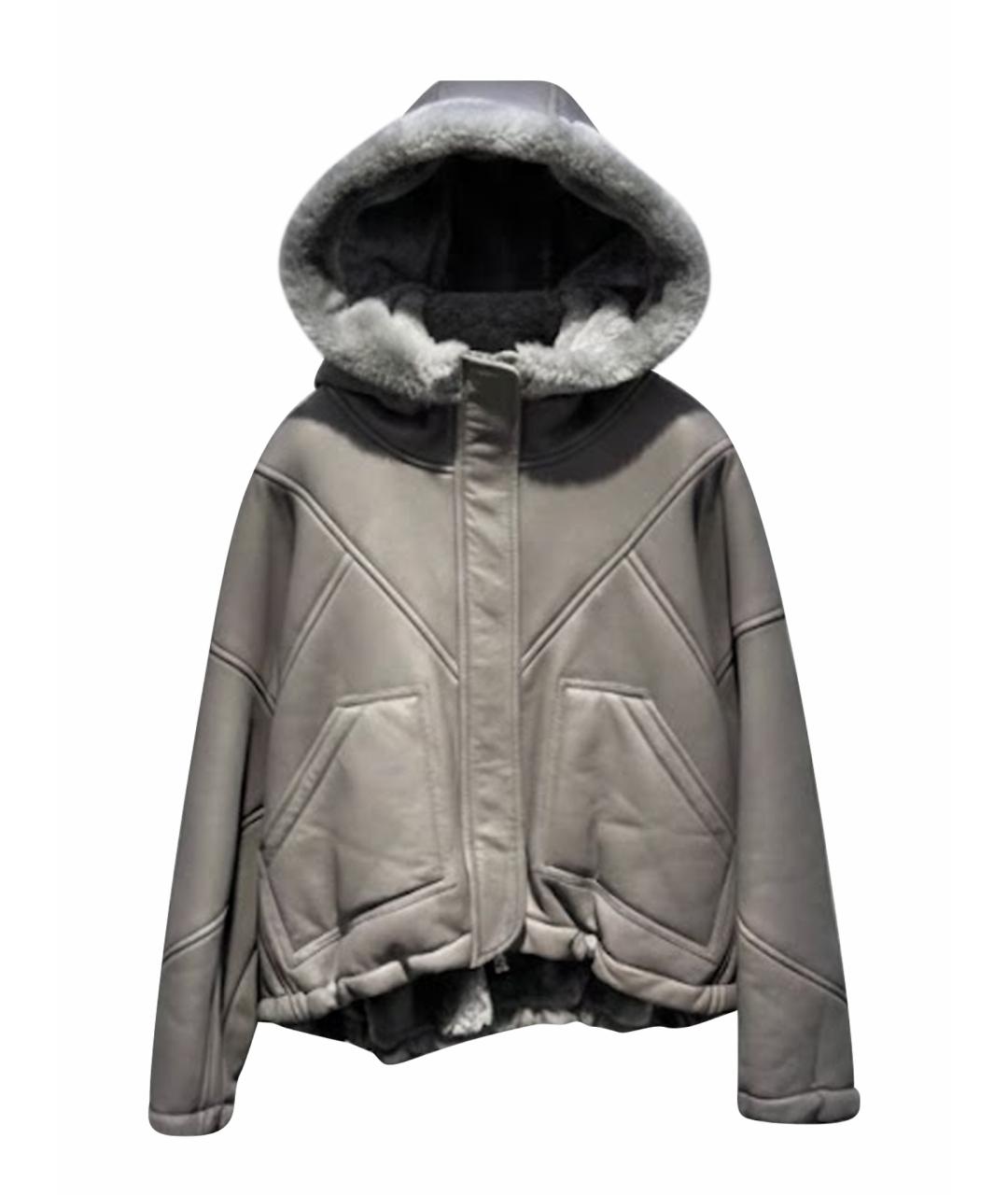 BLANCHA Серая дубленка, фото 1