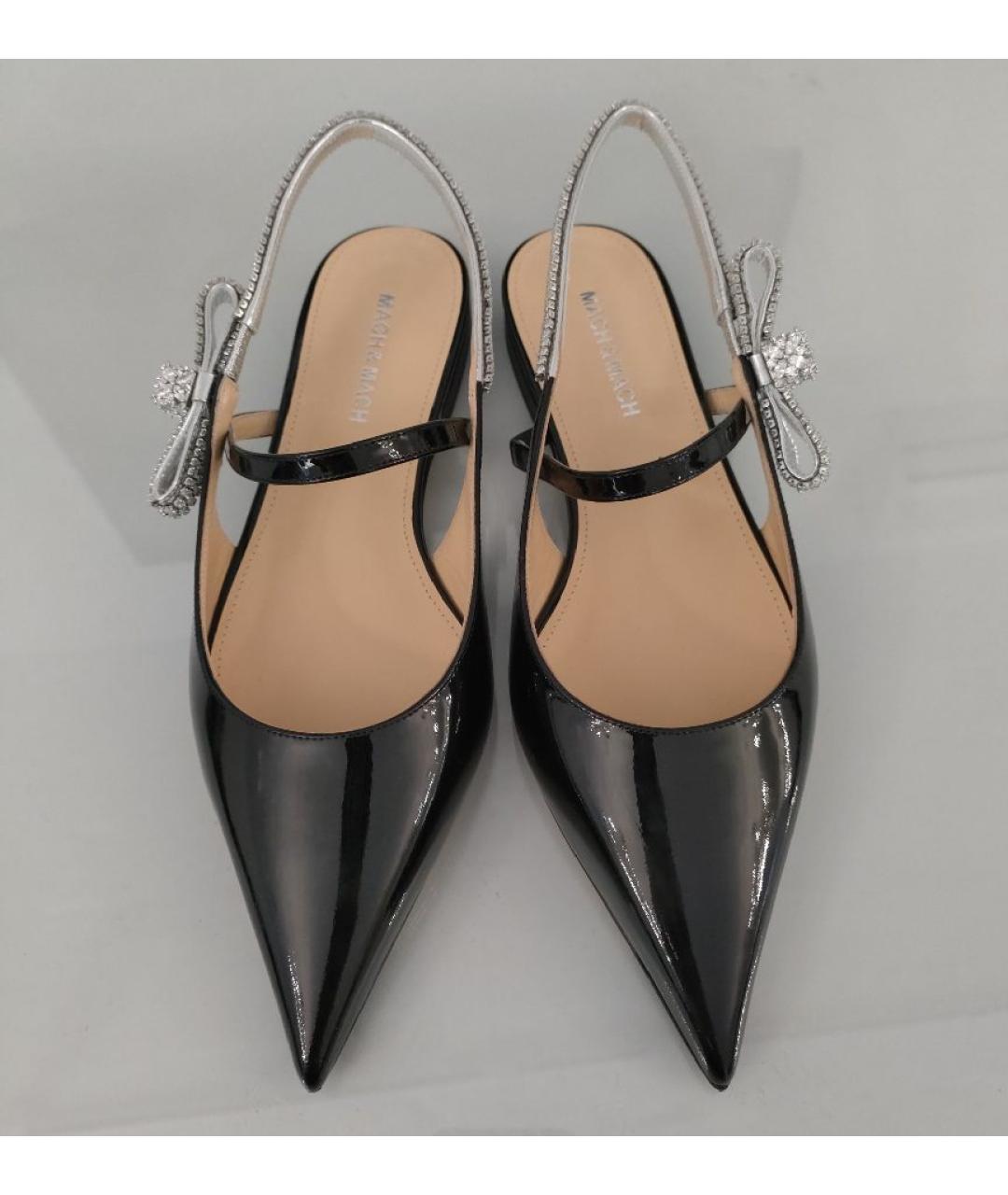 MACH&MACH Черные мюли из лакированной кожи, фото 2
