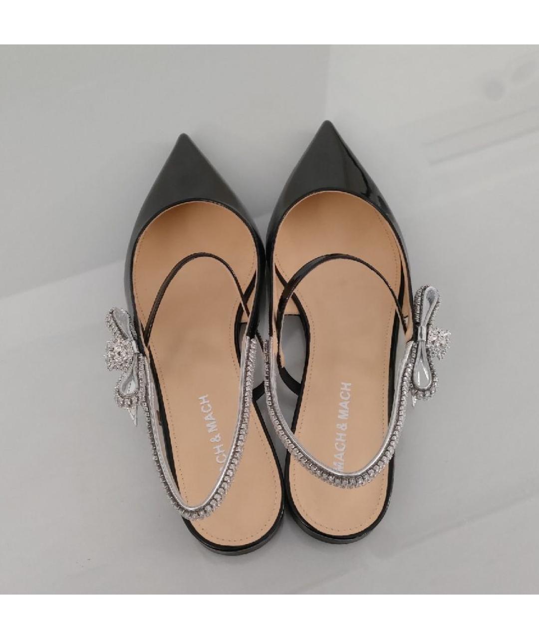 MACH&MACH Черные мюли из лакированной кожи, фото 3