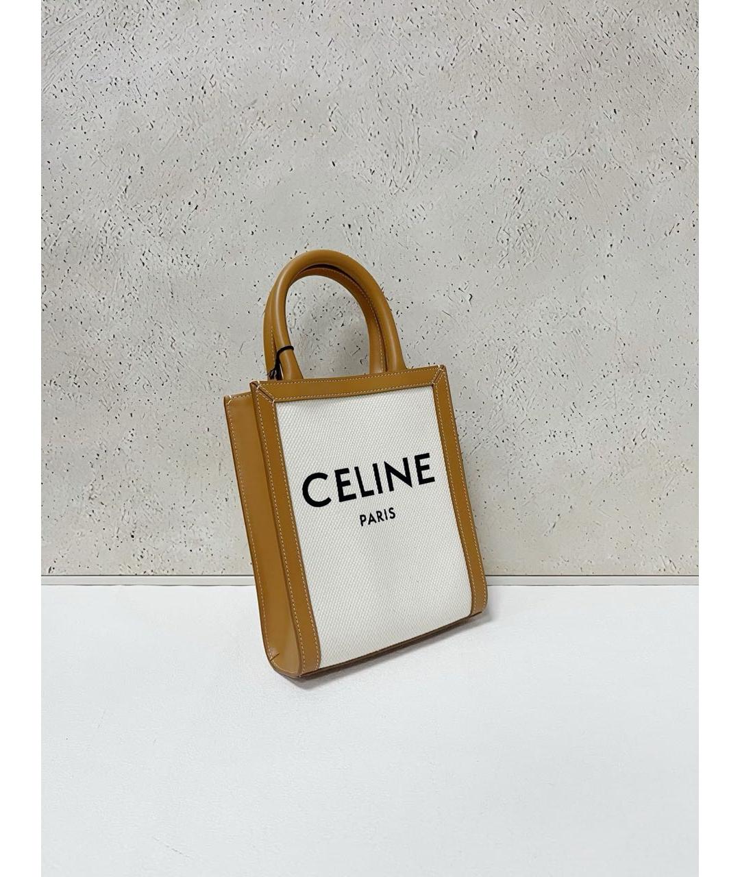 CELINE Бежевая сумка тоут, фото 5