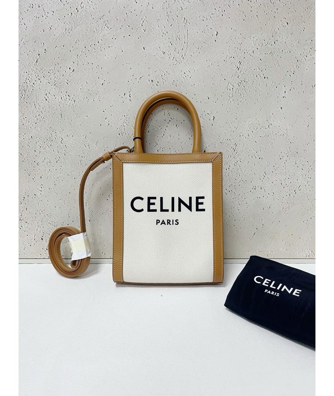 CELINE Бежевая сумка тоут, фото 2