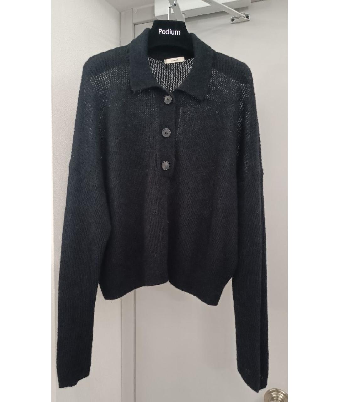 HAIKURE Черный шерстяной джемпер / свитер, фото 7