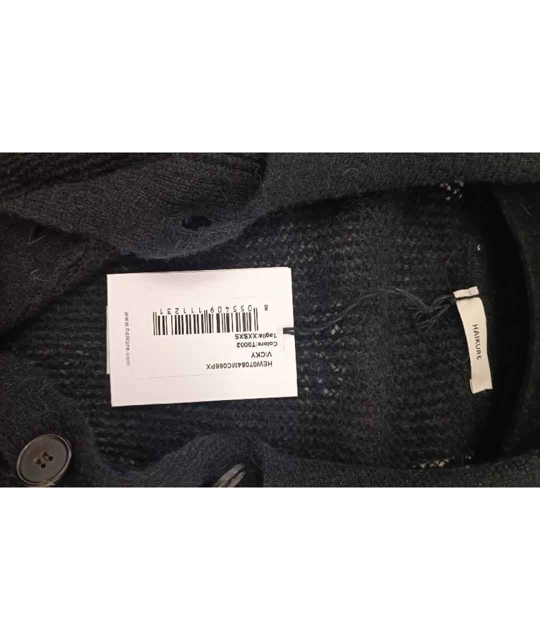 HAIKURE Черный шерстяной джемпер / свитер, фото 4