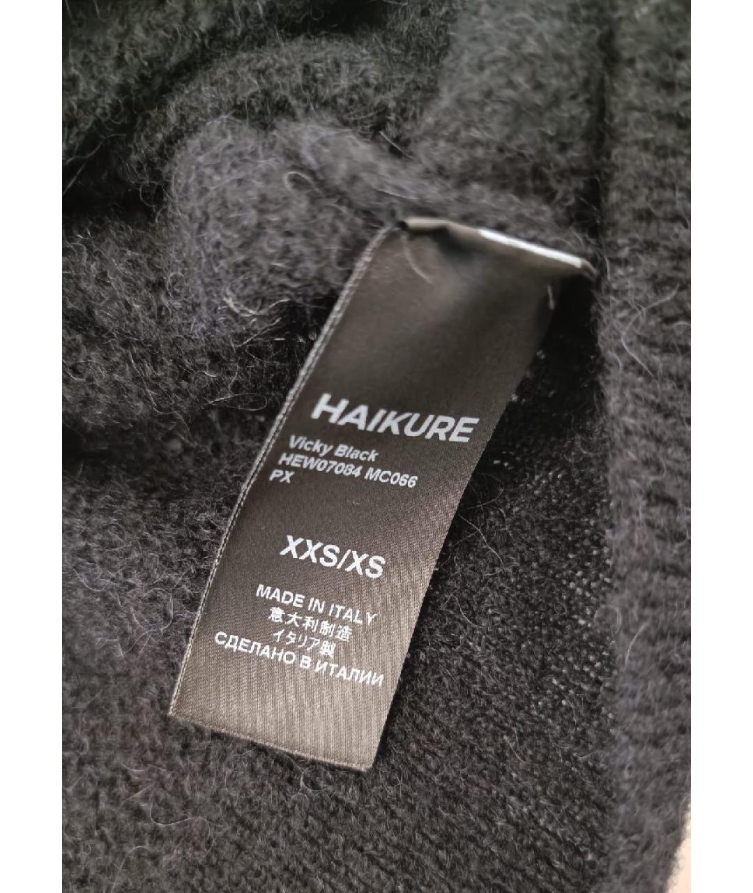 HAIKURE Черный шерстяной джемпер / свитер, фото 3