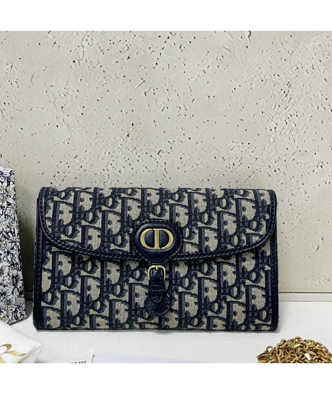 CHRISTIAN DIOR Черная кожаная сумка через плечо, фото 2