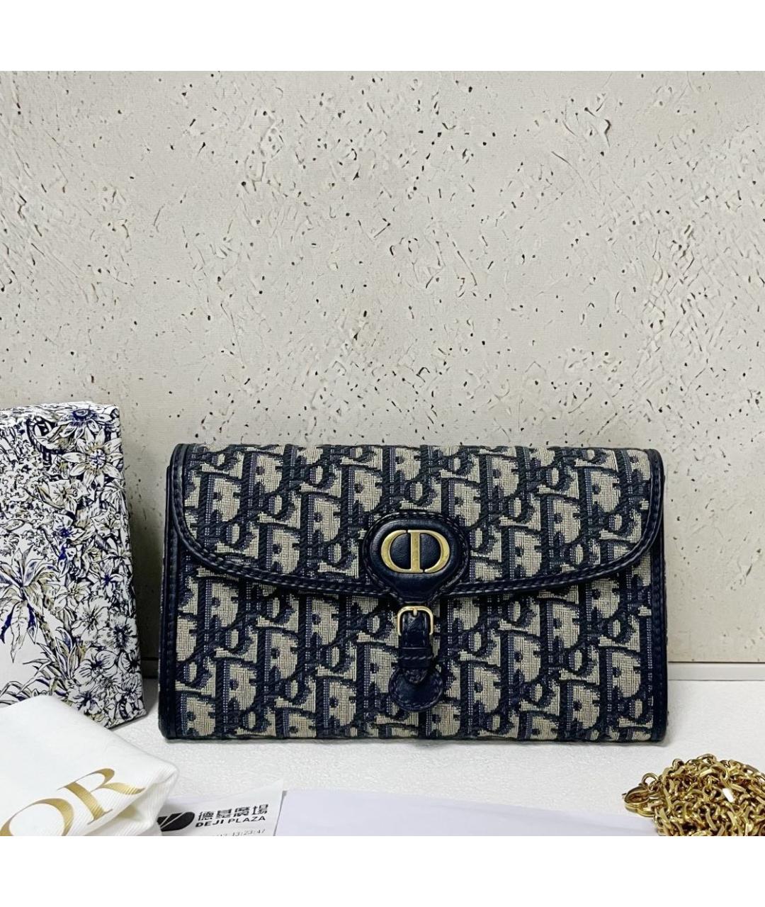 CHRISTIAN DIOR Черная кожаная сумка через плечо, фото 7