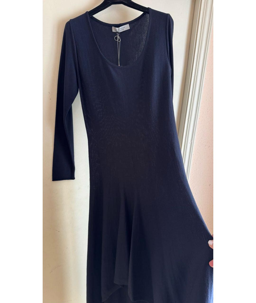 D.EXTERIOR Темно-синее шерстяное повседневное платье, фото 5