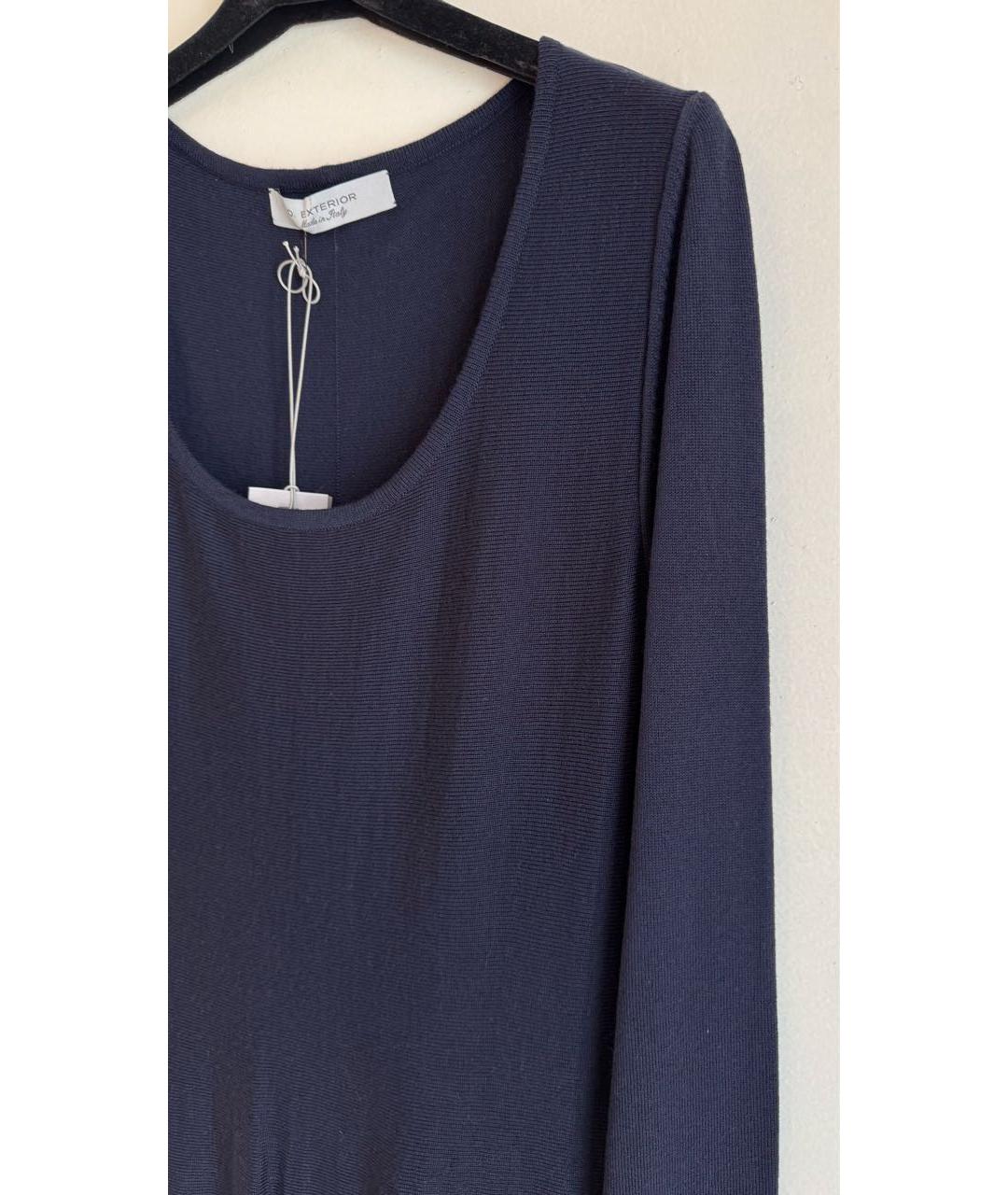 D.EXTERIOR Темно-синее шерстяное повседневное платье, фото 4