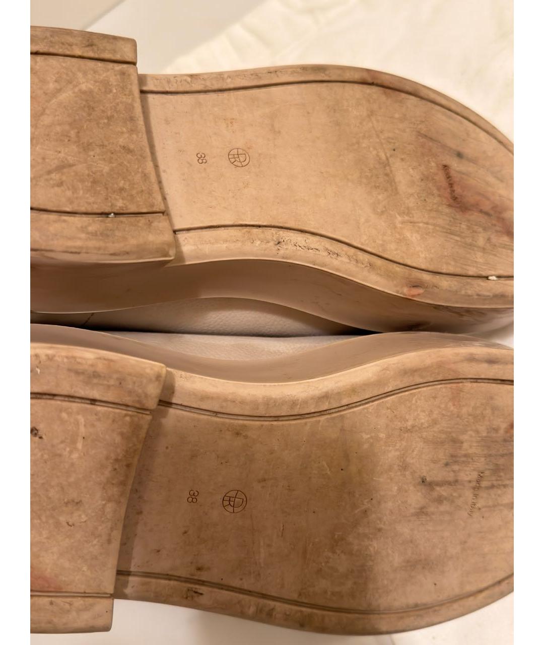 THE ROW Белые кожаные ботинки, фото 4