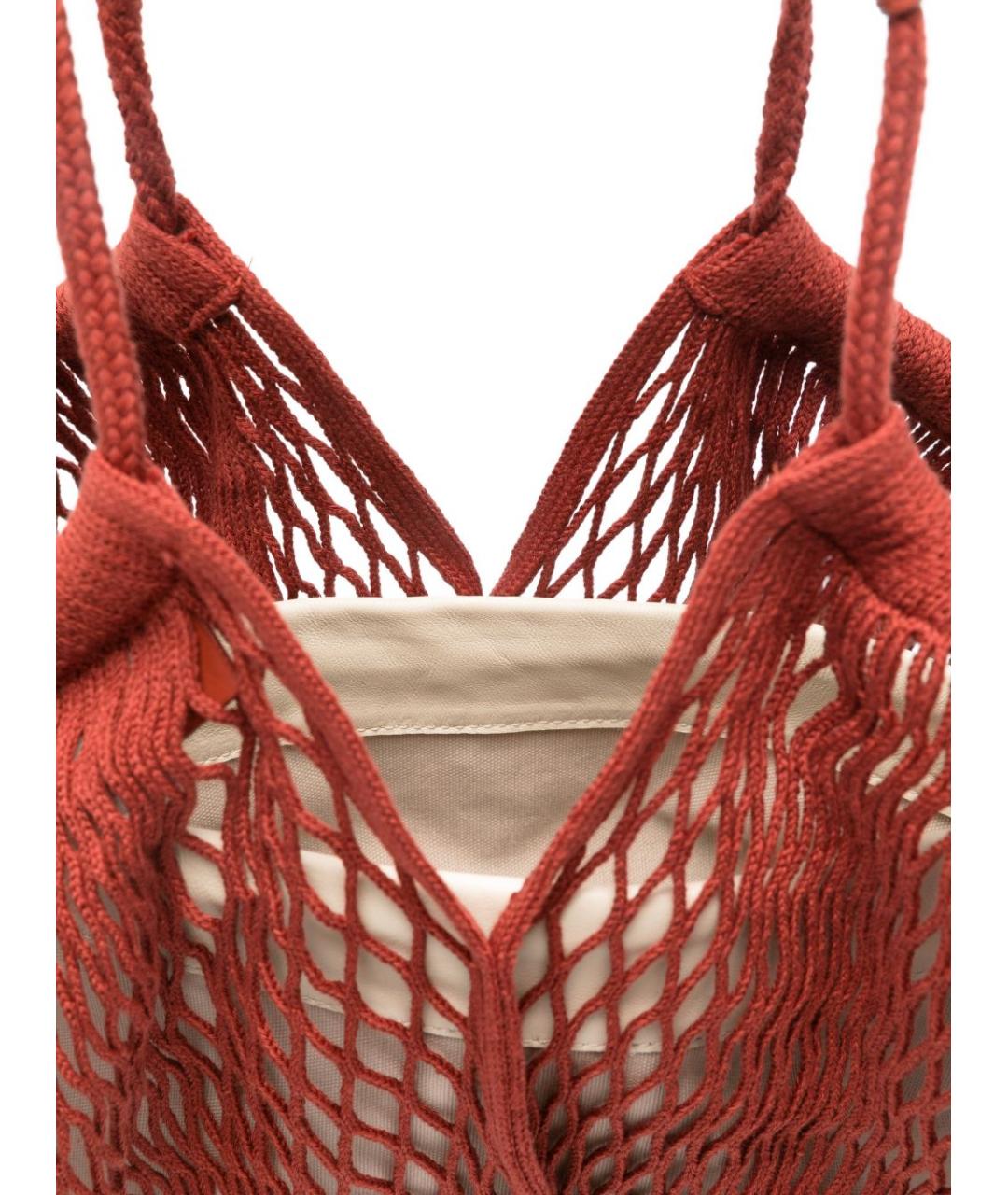 HEREU Красная тканевая сумка тоут, фото 2