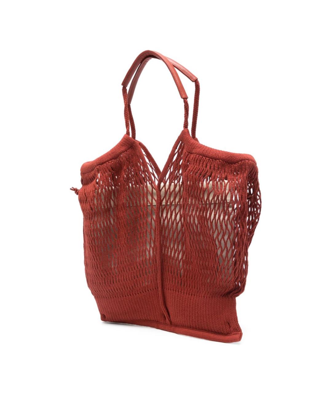 HEREU Красная тканевая сумка тоут, фото 5