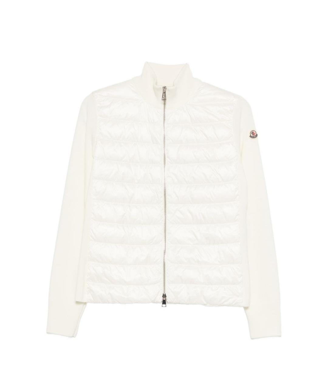 MONCLER Белый полиамидовый кардиган, фото 1