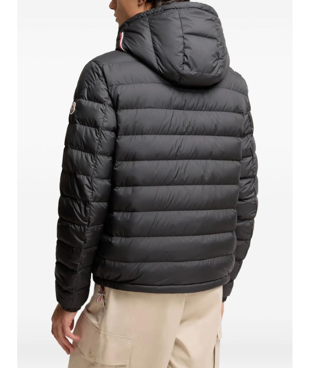 MONCLER Черная полиэстеровая куртка, фото 3